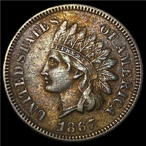 1867 Indian Head Cent CLOSELY UNCIRCULATED