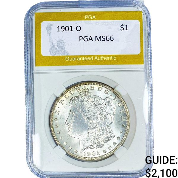 1901-O Morgan Silver Dollar PGA MS66