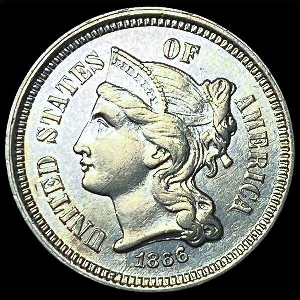 1866 Nickel Three-Cent Piece UNCIRCULATED