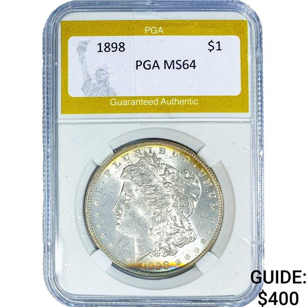 1898 Morgan Silver Dollar PGA MS64