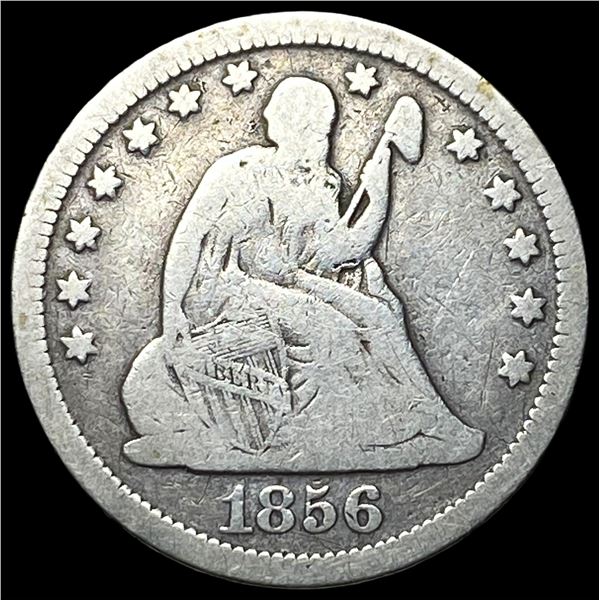 1856 Seated Liberty Quarter NICELY CIRCULATED