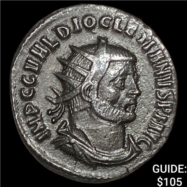 Roman Diocletian 284-305 AD BI Nummus CHOICE  AU