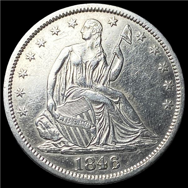 1846-O Silver Seated Liberty Half Dollar  CLOSELY UNCIRCULATED