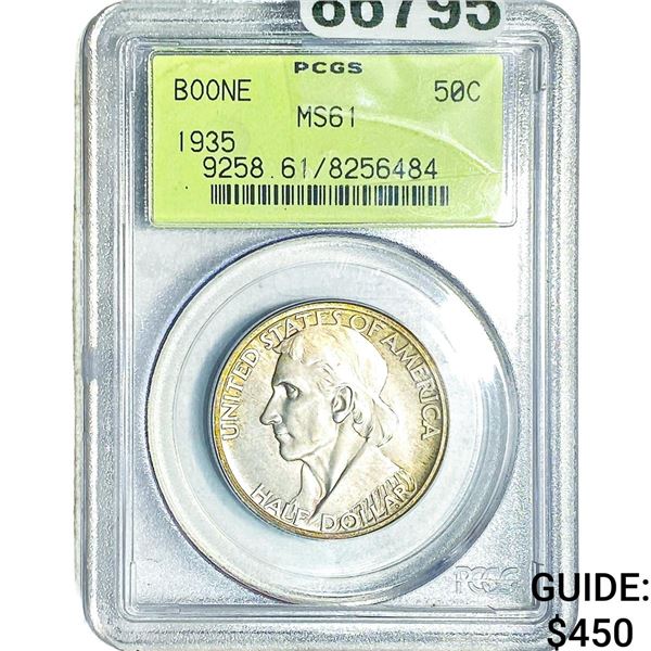 1935 Boone Half Dollar PCGS MS61