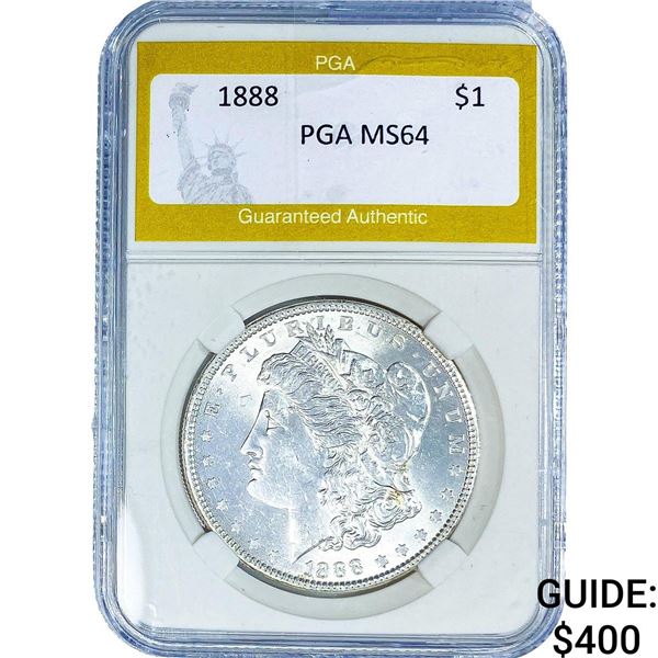 1888 Morgan Silver Dollar PGA MS64