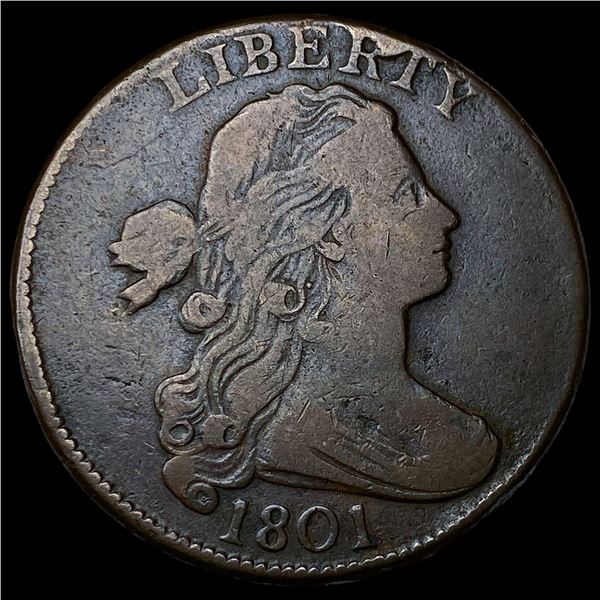 1801 Draped Bust Large Cent NEARLY  UNCIRCULATED