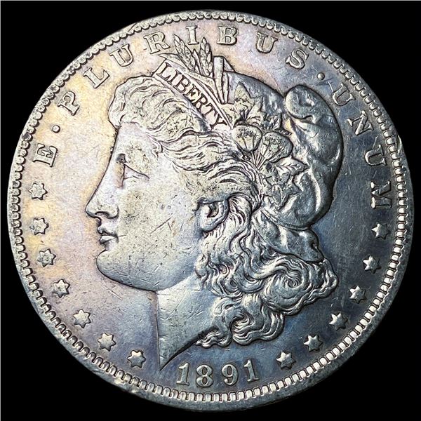 1891-O Silver Morgan Dollar ABOUT  UNCIRCULATED