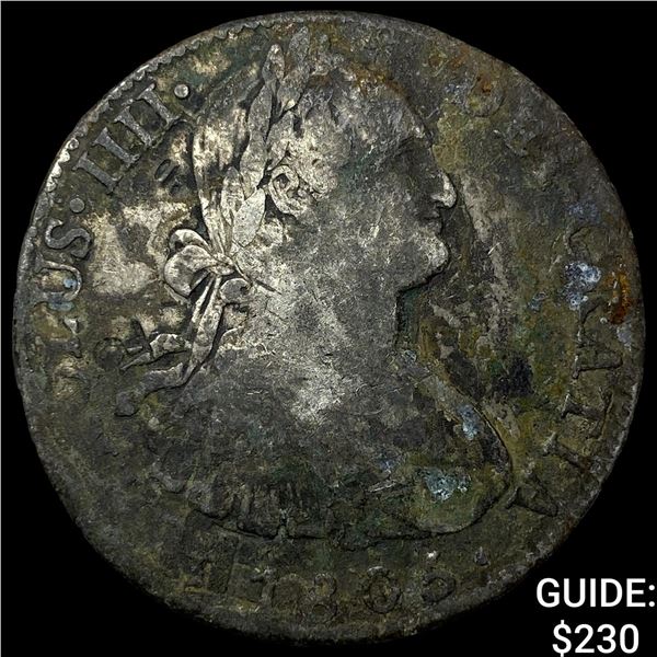 1806 Colonial Spain Silver 8 Reales NEARLY  UNCIRCULATED