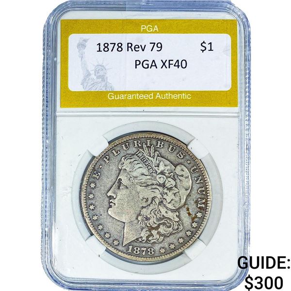 1878 Rev 79 Morgan Silver Dollar PGA XF40