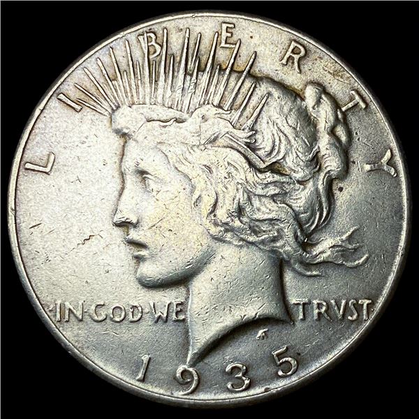 1935 Silver Peace Dollar CLOSELY UNCIRCULATED