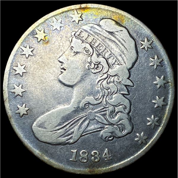 1834 Capped Bust Half Dollar LIGHTLY  CIRCULATED