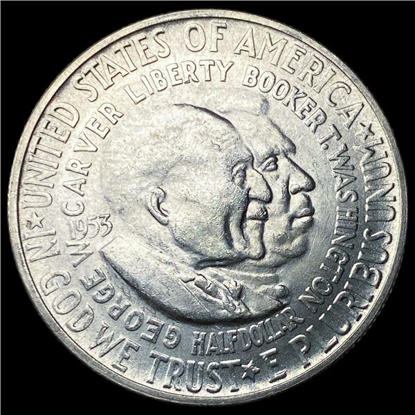1953-S Silver Washington/Carver Half Dollar  GEM BU