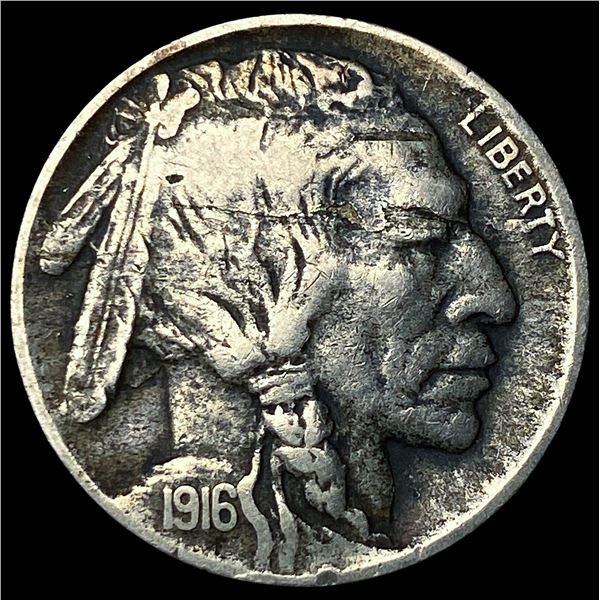1916-D Buffalo Nickel NEARLY UNCIRCULATED