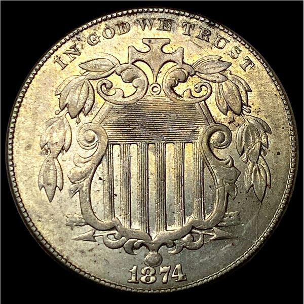 1874 Shield Nickel HIGH GRADE