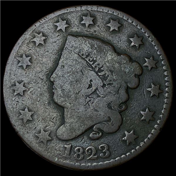 1823 Coronet Head Large Cent LIGHTLY  CIRCULATED