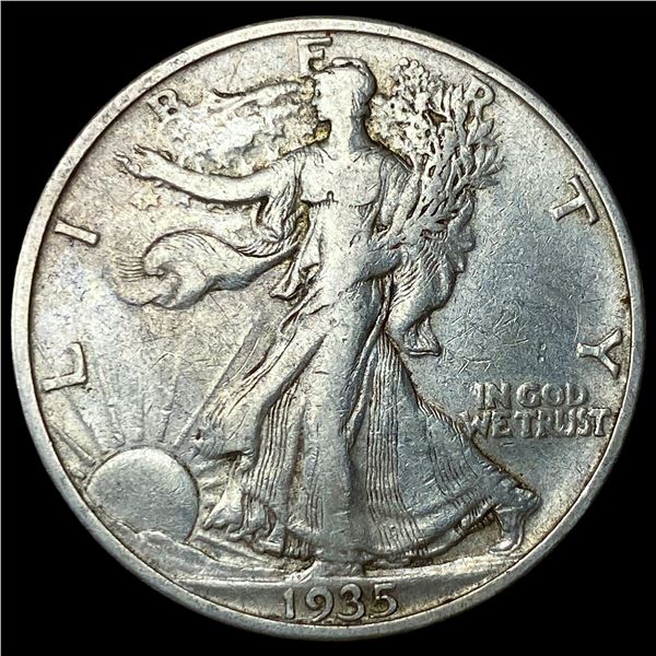 1935-S Silver Walking Liberty Half Dollar  NEARLY UNCIRCULATED