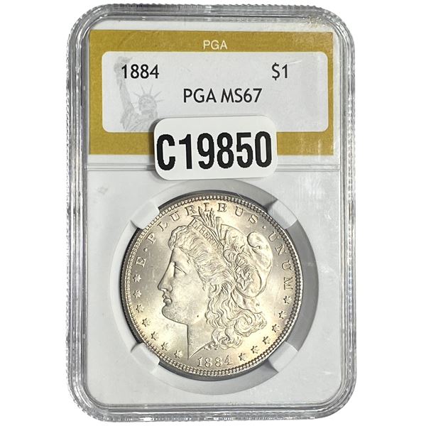 1884 Morgan Silver Dollar PGA MS67