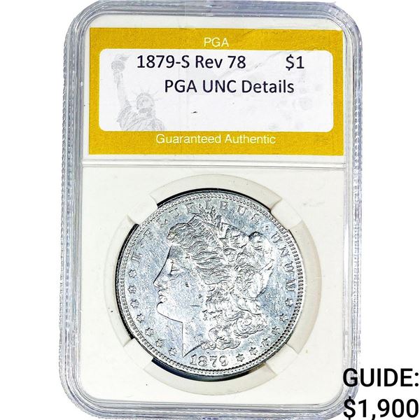 1879-S Rev 78 Morgan Silver Dollar PGA UNC  Details