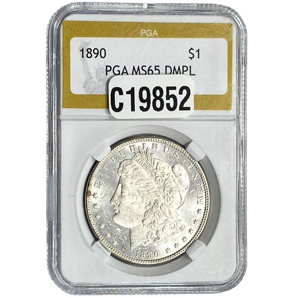 1890 Morgan Silver Dollar PGA MS65 DMPL