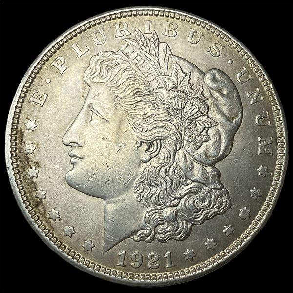1921 Silver Morgan Dollar CLOSELY  UNCIRCULATED