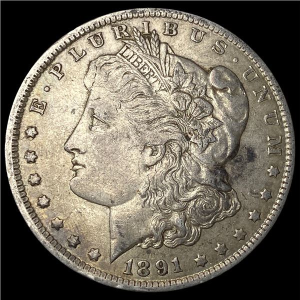 1891-O Silver Morgan Dollar NEARLY  UNCIRCULATED