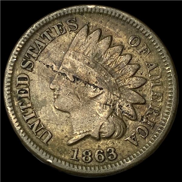 1863 Indian Head Cent CLOSELY UNCIRCULATED