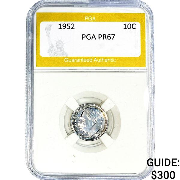 1952 Roosevelt Dime PGA PR67