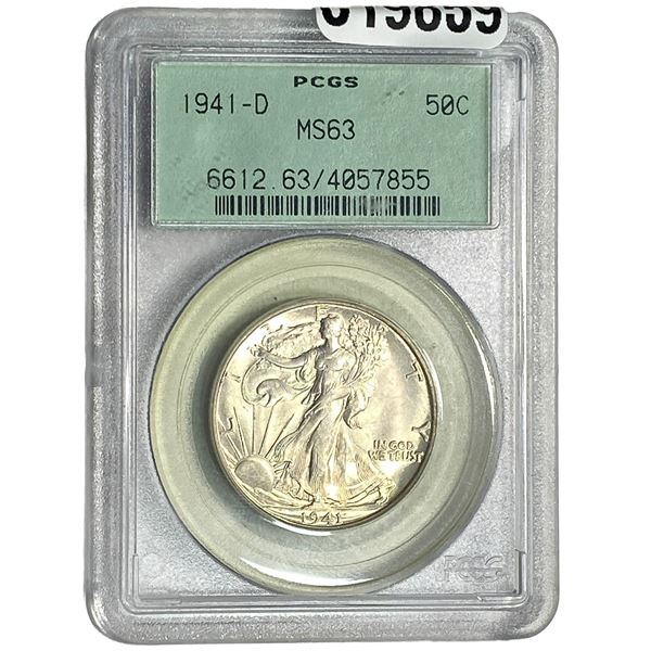 1941-D Walking Liberty Half Dollar PCGS MS63