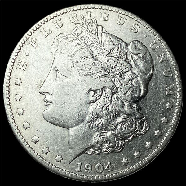 1904-S Silver Morgan Dollar CHOICE AU