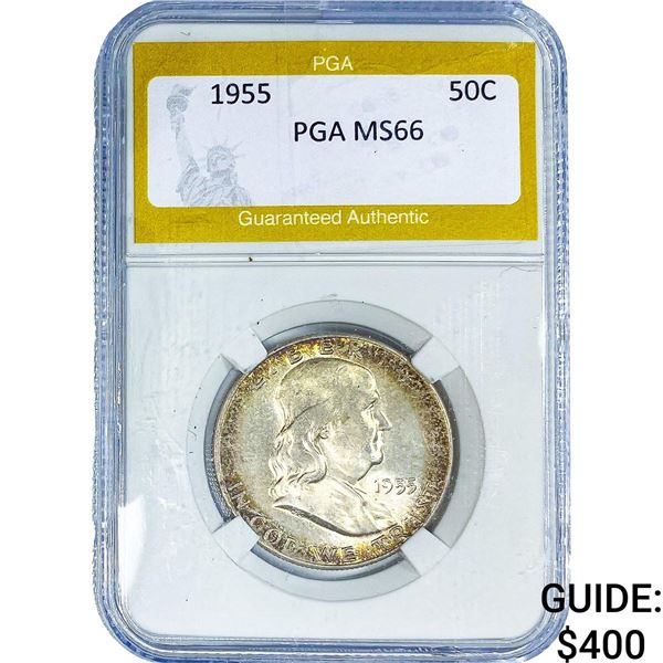 1955 Franklin Half Dollar PGA MS66