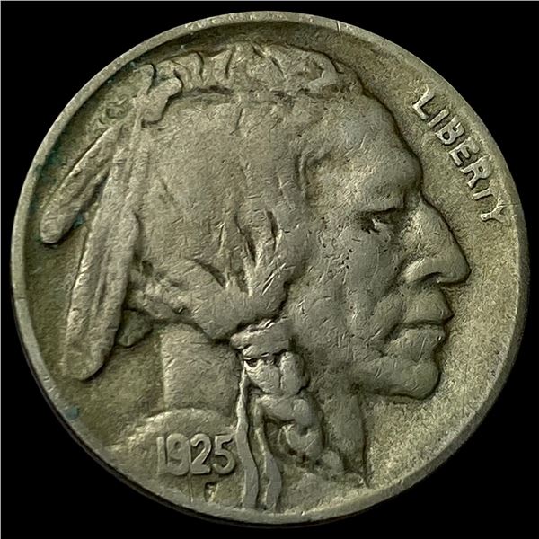 1925-S Nickel Five Cents Buffalo ABOUT   UNCIRCULATED