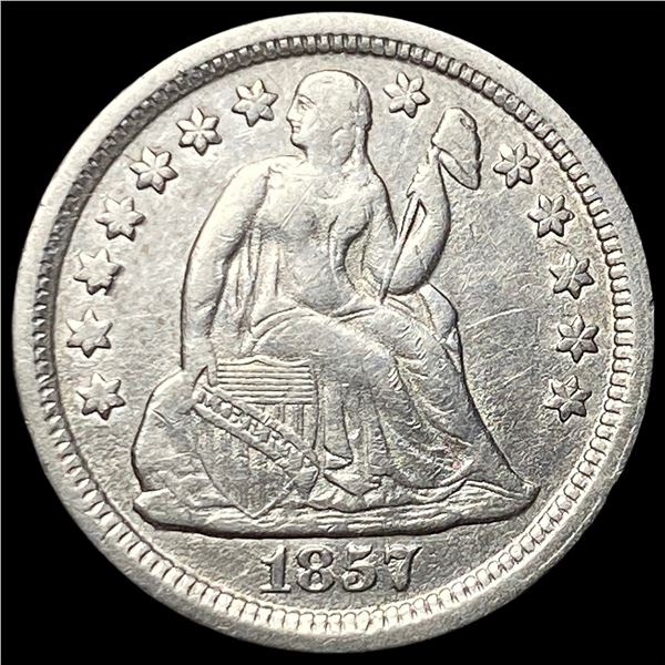 1857 Seated Liberty Dime CLOSELY UNCIRCULATED