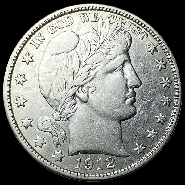 1912-D Silver Barber Half Dollar NEARLY   UNCIRCULATED