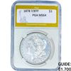 Image 1 : 1878 7/8TF Morgan Silver Dollar PGA MS64