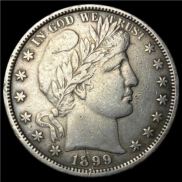 1899 Silver Barber Half Dollar ABOUT   UNCIRCULATED