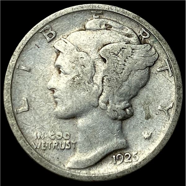 1925-D Silver Mercury Dime LIGHTLY CIRCULATED