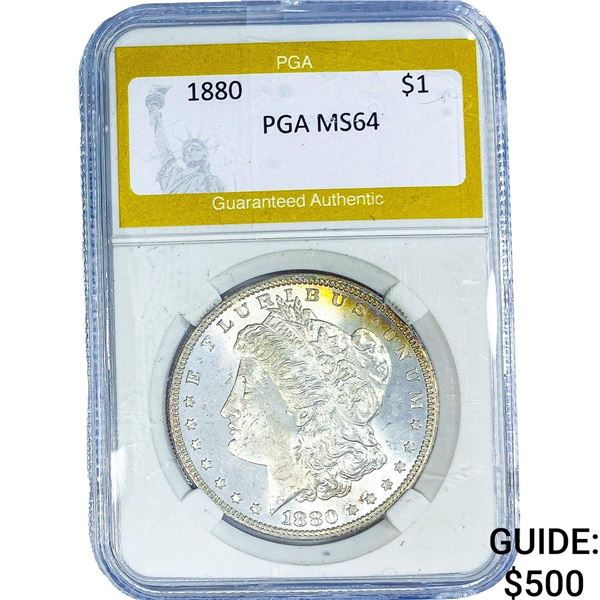 1880 Morgan Silver Dollar PGA MS64