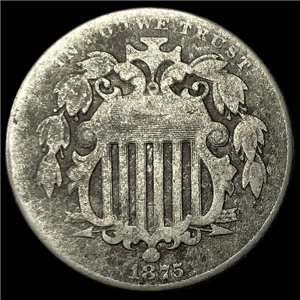 1875 Shield Nickel NICELY CIRCULATED
