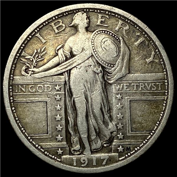 1917 Standing Liberty Silver Quarter LIGHTLY   CIRCULATED