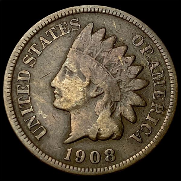 1908-S Indian Head Cent LIGHTLY CIRCULATED
