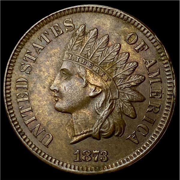 1873 Indian Head Cent CLOSELY UNCIRCULATED