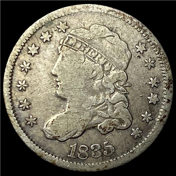 1835 Capped Bust Half Dime LIGHTLY CIRCULATED