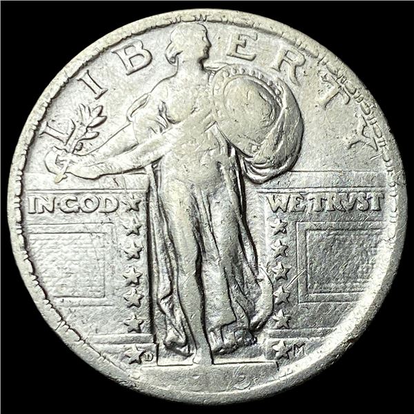 1919-D Standing Liberty Quarter NEARLY   UNCIRCULATED