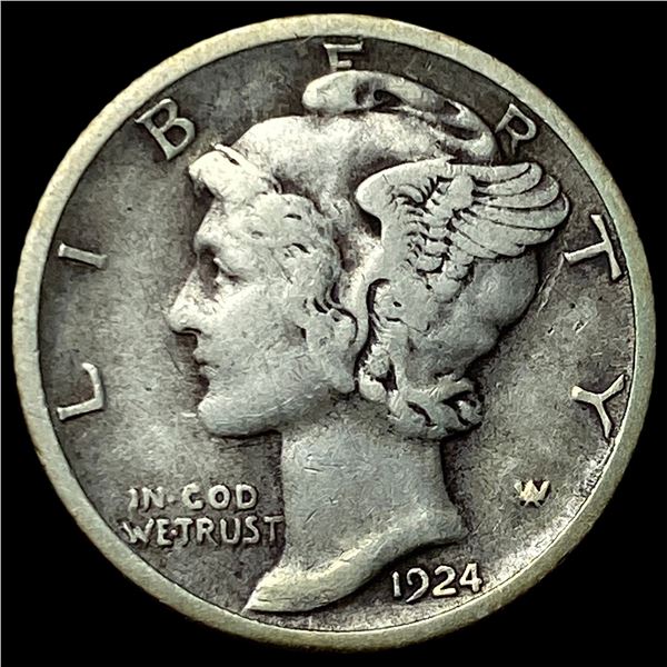 1924-S Silver Mercury Dime SUPERB GEM BU