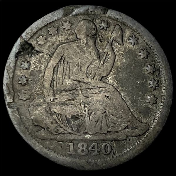 1840-O Seated Liberty Half Dime NICELY CIRCULATED