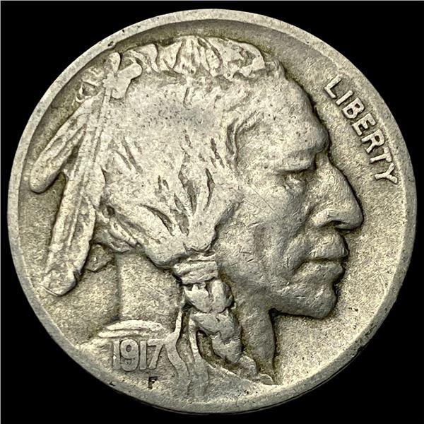 1917-D Buffalo Nickel LIGHTLY CIRCULATED