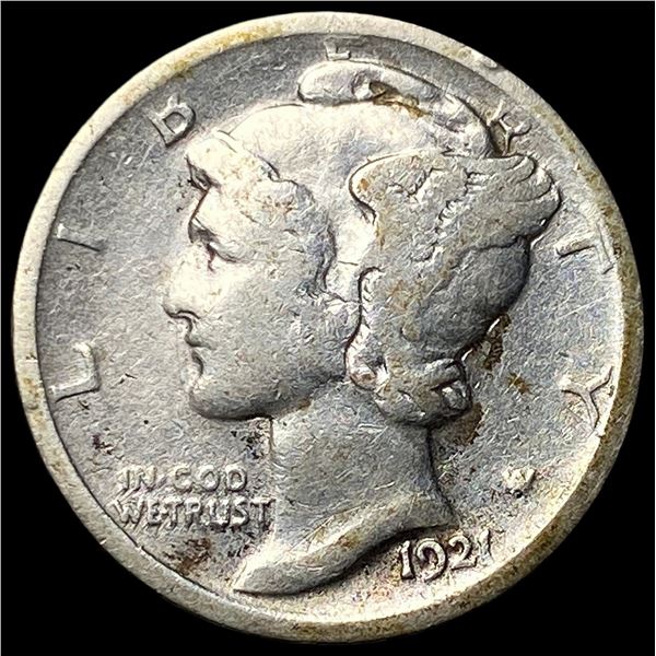 1921 Mercury Dime LIGHTLY CIRCULATED
