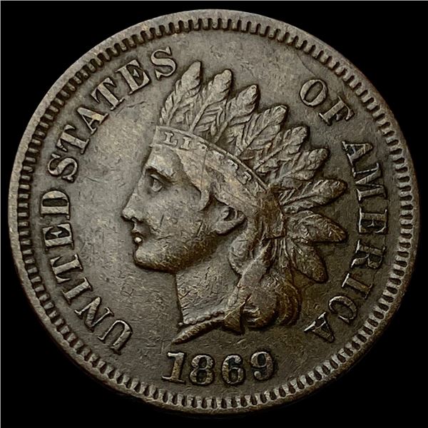 1869 Indian Head Cent LIGHTLY CIRCULATED