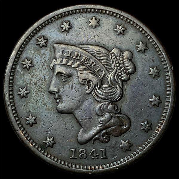 1841 Braided Hair Large Cent CLOSELY   UNCIRCULATED