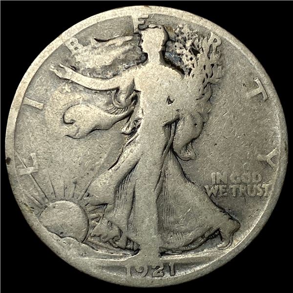 1921-S Silver Walking Liberty Half Dollar   NICELY CIRCULATED